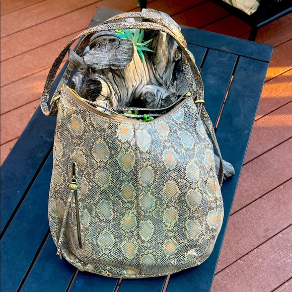 HOBO Merrin Convertible Backpack, Limited Edition Metal Snake - Picture 1 of 8